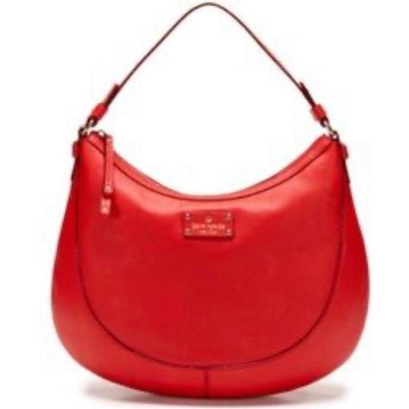 kate spade Handbags - Kate Spade Red Leather Shoulder Bag - AS IS